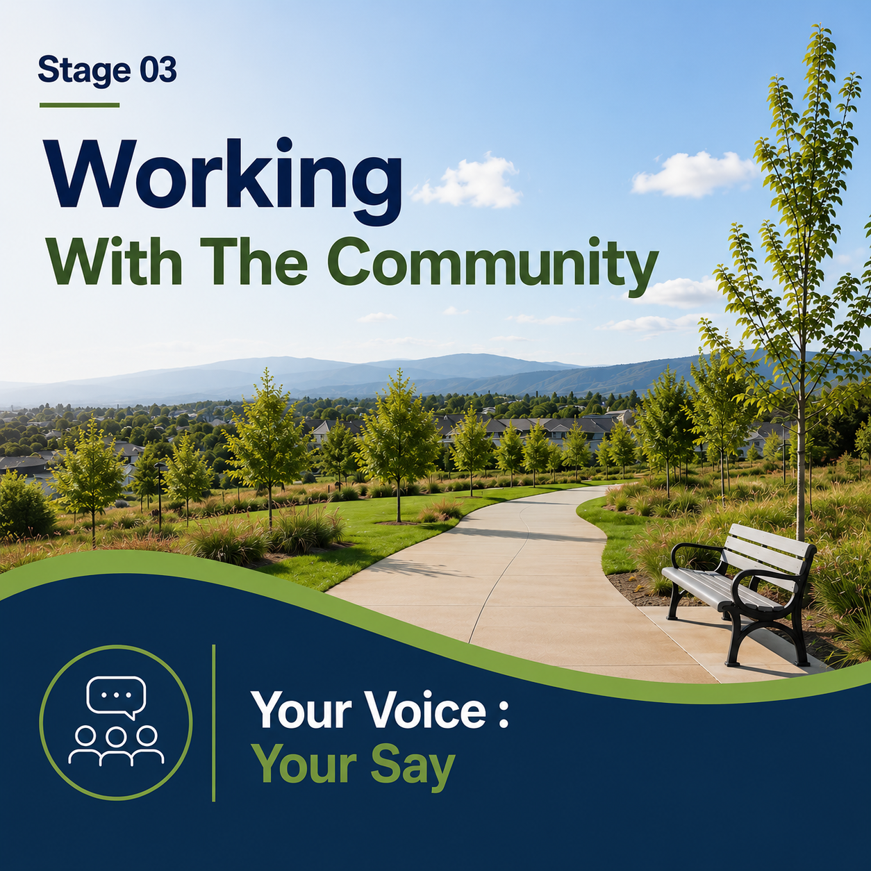 Stage 03 - Working With The Community - Your Voice : Your Say